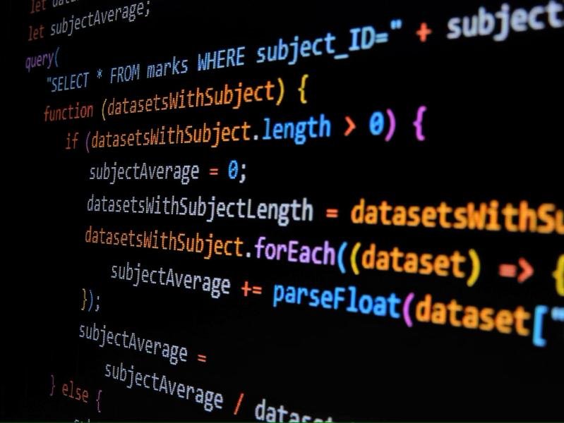 Abstract code on a screen, representing cross-site scripting